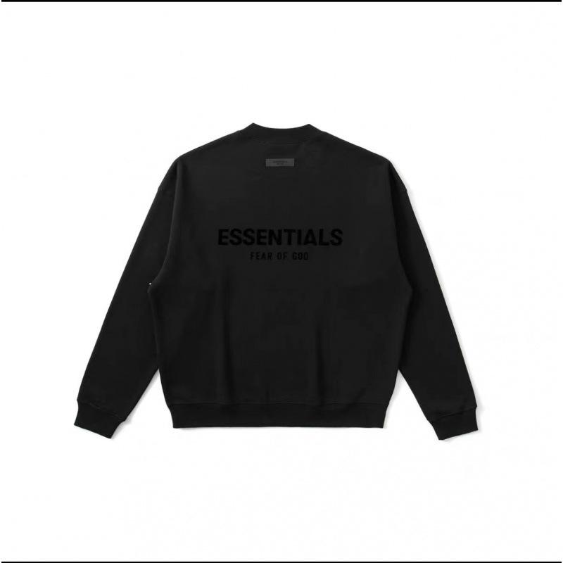 FOG ESSENTIALS Saison 8 Beflocktes Rundhals-Sweatshirt für Herren, lockere Passform