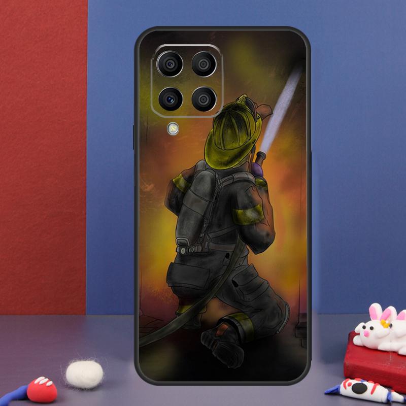 Fireman Firefighter Case For Samsung Galaxy M32 M52 M12 M16 M14 M54 M13 M33 M53 M56 M36 M31 M11 M35 M55 M15 M06 Samsung M36