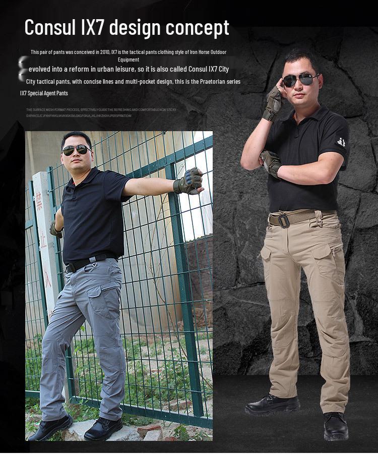 Quick-Dry Elastic Tactical Pants for Summer: Mountaineering, Training, & Work