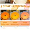 Circular Wall Lamp, Bedroom Touch Orange Bedside Lamp, Ambient Light
