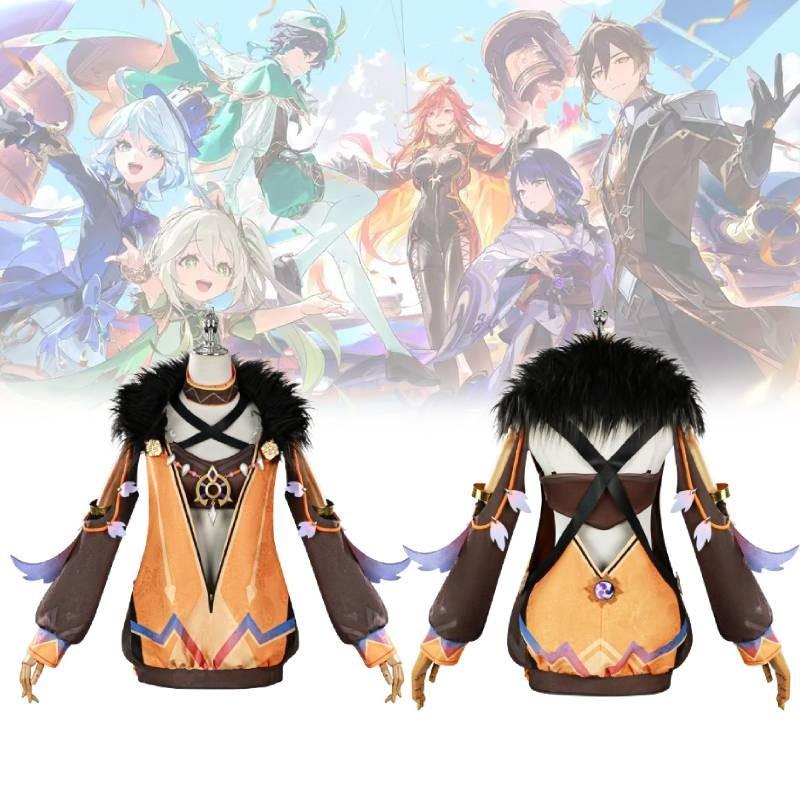 Genshin Impact Yae Miko Cosplay Costume Soft Polyester Outfit For Anime Role Play