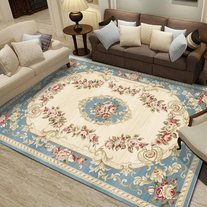 European Style Living Room Carpet Coffee Table Floor Mat Bedroom Bedside Carpet