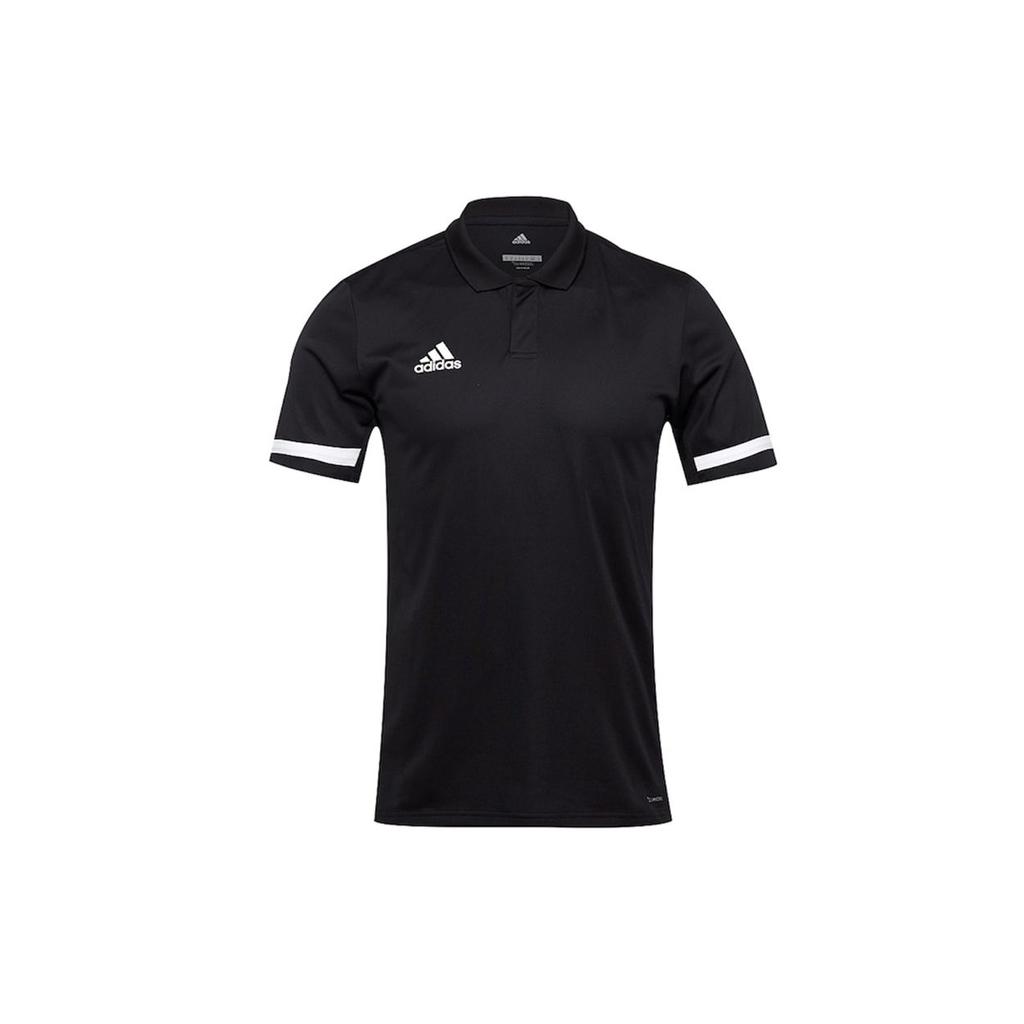 Adidas T19 Polo Sports Casual Badminton Short Sleeve Shirt Men Tops Black DW6888