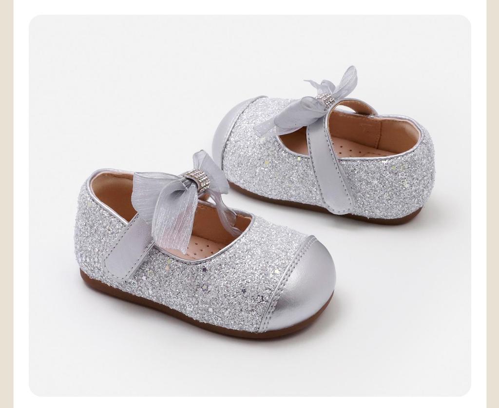 Maib Xiong 2026 Frühling Baby Mädchen Pre-Walking Schleifenschuhe - Lässige Leder Mode Schuhe