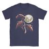Three Capybara Moon Funny Capybara Meme Mystical Capybara Cotton TShirt For Unisexs Summer T Shirts Tees Big Size Cheap Tops