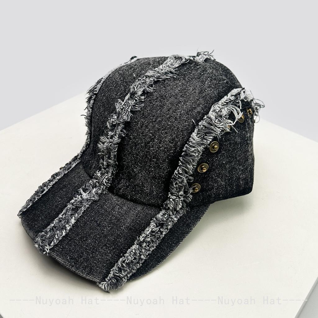And Women Vintage Bow Broken Style Baseball Caps Sun Protection Korean Style Heat Retaining Personalized Peaked Hats Outdoor Use All-Match