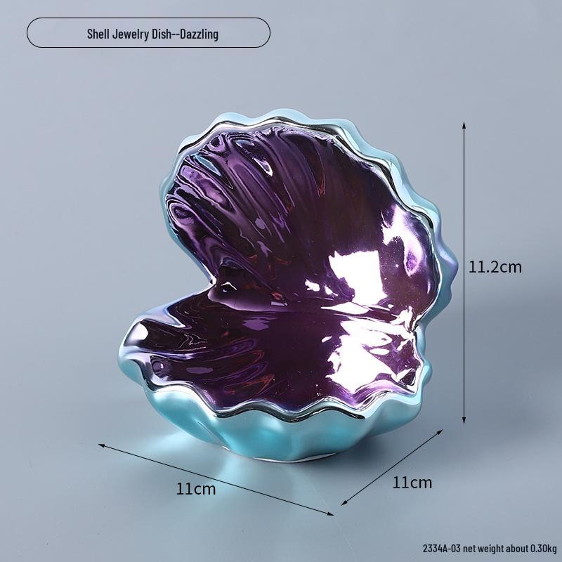 Luminous Shell Night Light & Jewelry Tray: Bedside Lamp and Ornament