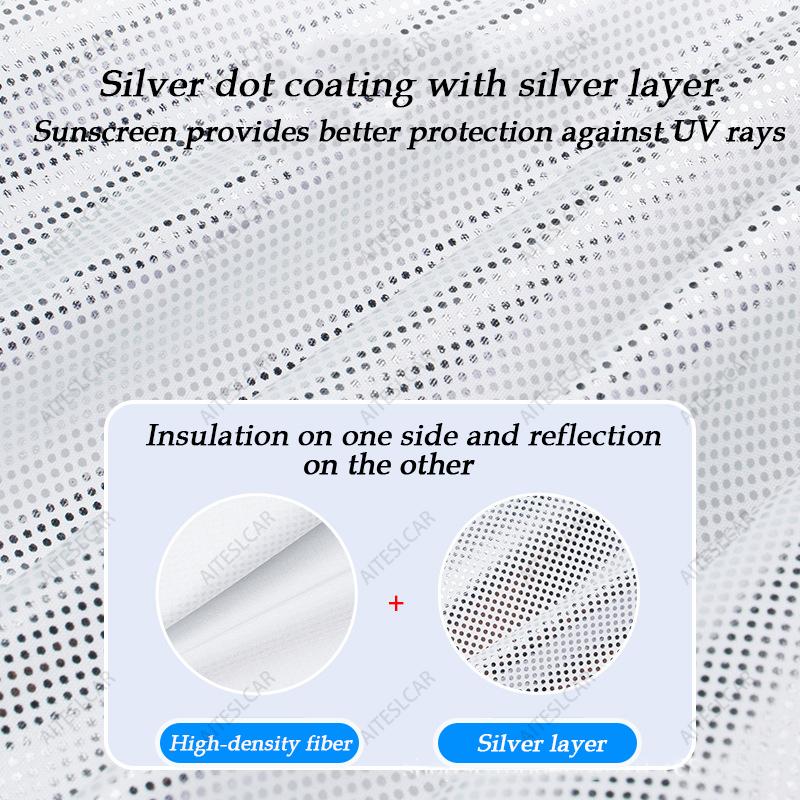Sunroof Sunshades For Tesla Model 3 Highland 2024 Model Y Juniper 2025+ Ice Cloth Buckle Sun Shade Glass Front Rear Skylight