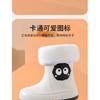 Korean Version Cartoon Children's Rain Boots for Girls, Fleece-Lined, Non-Slip, Waterproof Shoes, Student Rain Boots, Short Tube, Outdoor Water Shoes