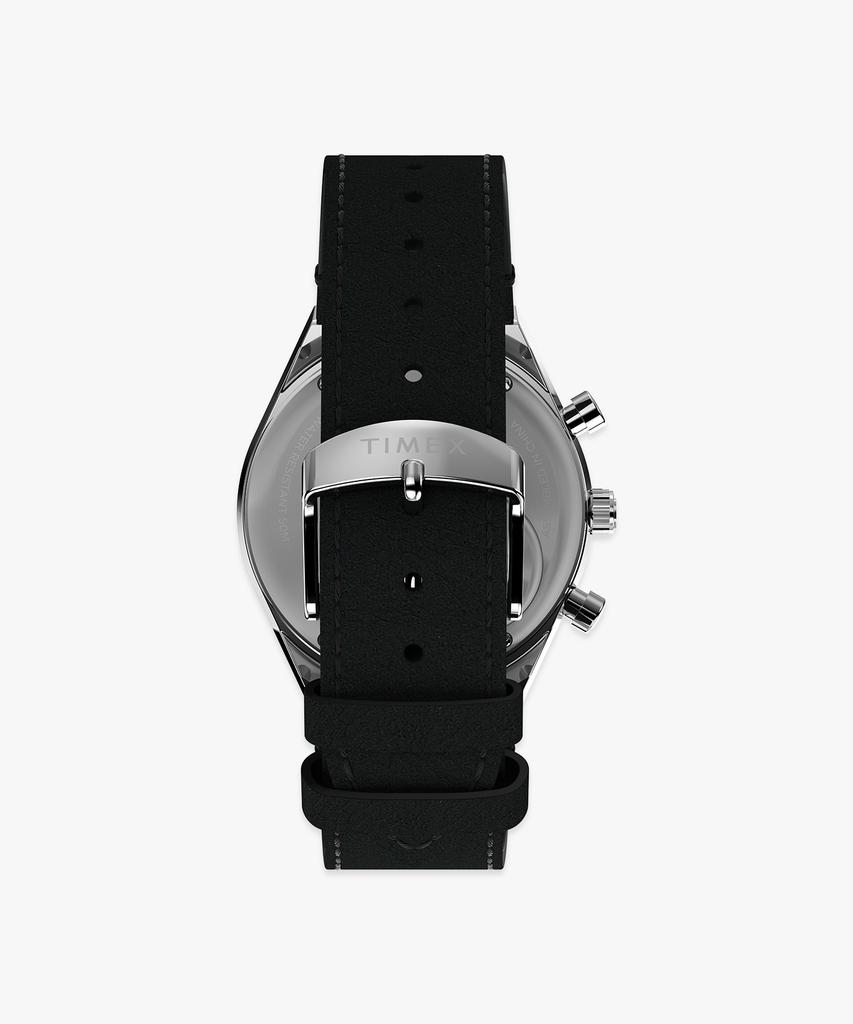 Taimaegseu X Peanuts Q Timex Chronograph Leather Watch 40Mm
