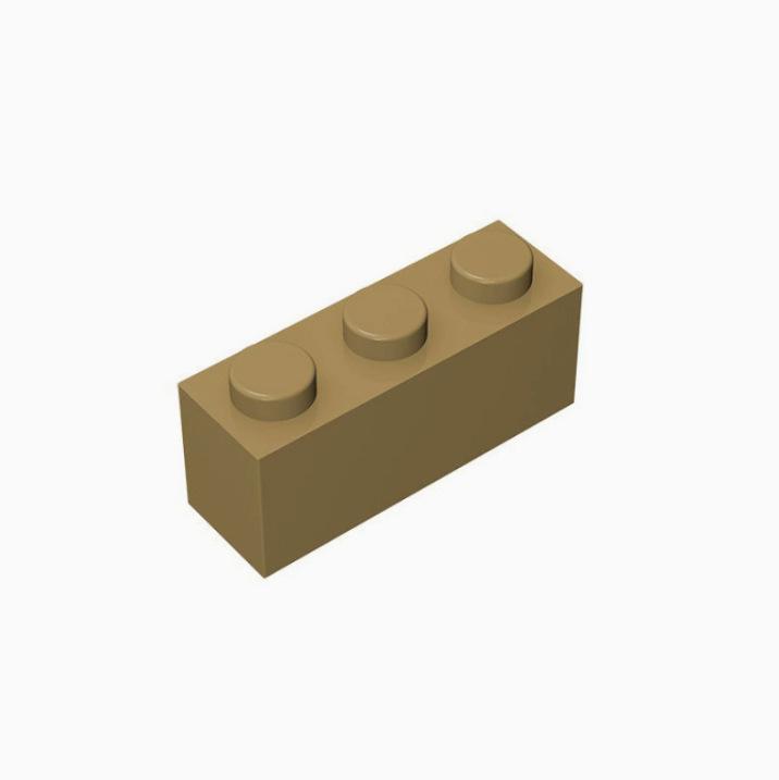 50g Compatible 3622 Small Particle MOC Science Education 1x3 Building Block Accessories