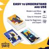 Modern Tarot Card Deck with 194-Page Guidebook and 78 Rider-Waite Tarot Cards, Perfect for Beginners and Experts - Modern Waite Tarot