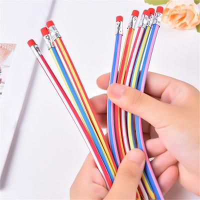 Gift Student Prize Rubber Pencils Toy Flexible Bendy Pencils With Eraser Pencils Magic Soft Pencil