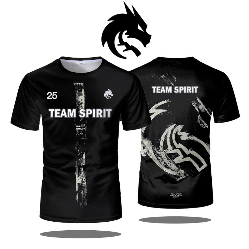 

Team Spirit 2025 New Jerseys CS2 Кіберспорт Уніформа Донк Футболки CSGO Ігровий тренувальний одяг Чоловічі та жіночі спортивні топи XL
