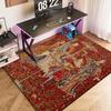 1pc Medieval Period Art Court Carpet Rug for Living Room Bedroom Home Sofa Decoration,Kids Play Non-slip Floor Mat
