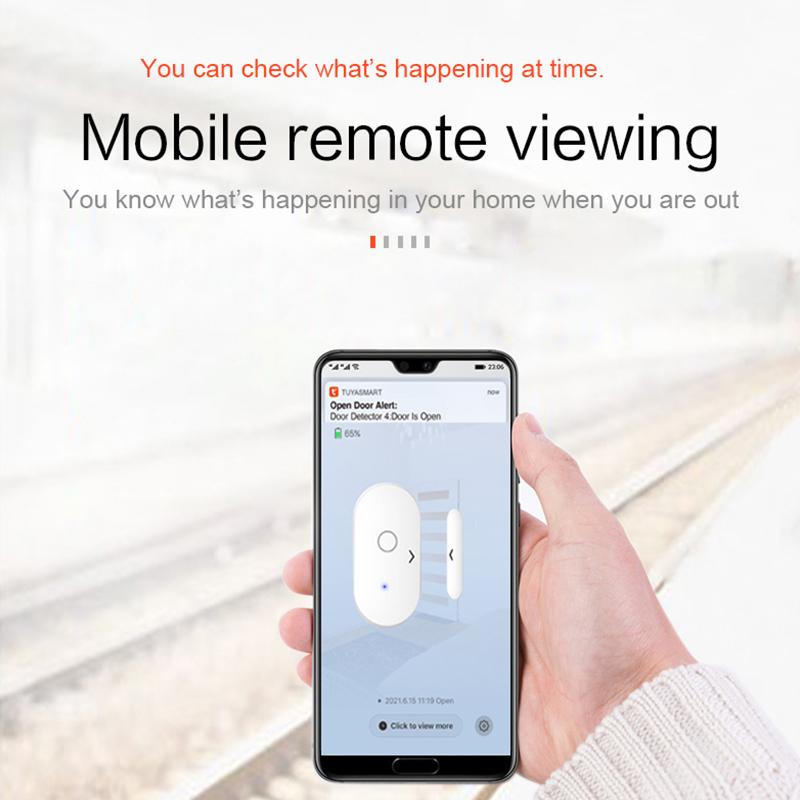 Tuya Smart WiFi Türsensor Öffnen Schließen Tür Fenster Detektor Haus Sicherheitsalarm Unterstützung Alexa Google Stimme APP Fernsteuerung