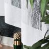 Wiktoria - Ready-made Jacquard Curtain with Bottom Trim - - White