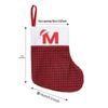 New Cross-Border Christmas Stockings: Festive Red English Letter Party Pendants for Kids