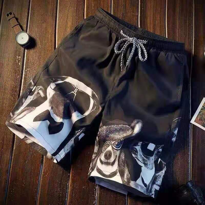 Pantaloni de plajă de vară Pantaloni scurți cu imprimeu surf Capris casual casual