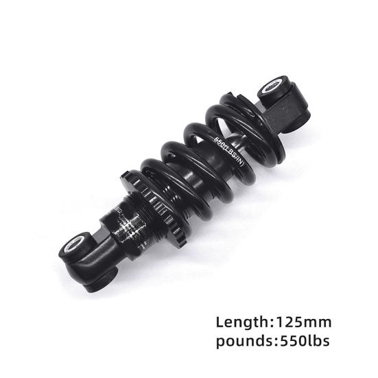 12.5/15CM Mountain Bike Spring Shock Absorber 550/850/1000/1500Lbs Adjustable Scooter Folding Bike Rear Suspension Shock Absorber
