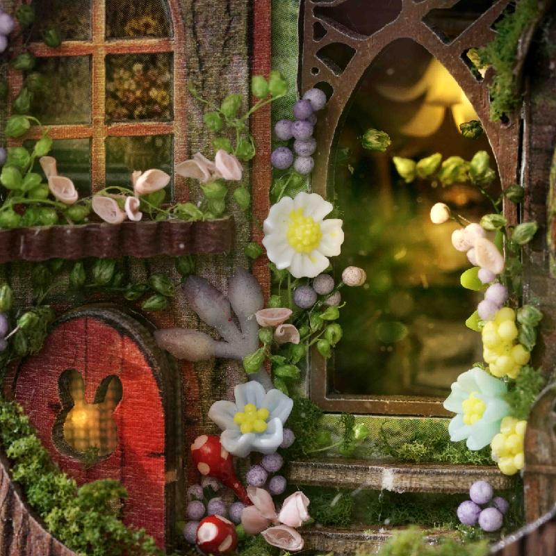 Wooden Mini DIY Doll house Kit For Making And Assembling Room Toys Home Bedroom Decorations With Furniture Dollhouse