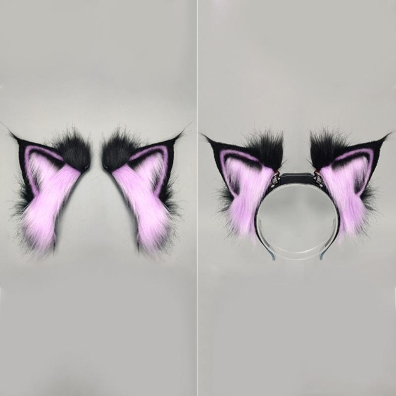 Lynx Ear Headband Sweet Girls Dynamic Ear Cosplay Beast Ears Fursuit Masquerades Halloween Cosplay Party