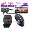 JiaYing PUBG One-Handed Keyboard & Mouse Auto-Press Gun Peripheral Set