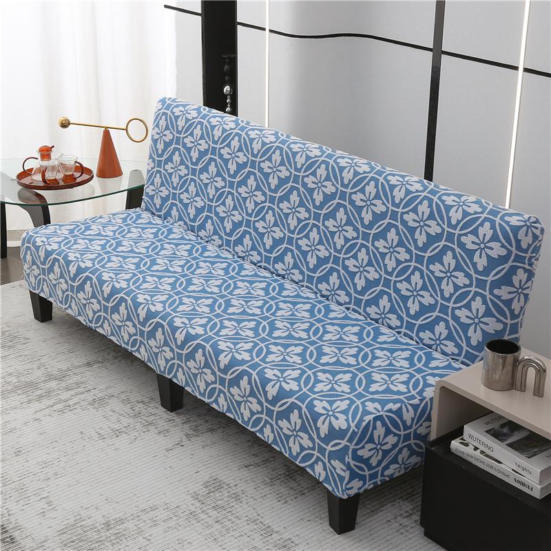 Stretch Sofa Cover Folding Sofa Bed Slipcovers Couch Cover Without Armrest Elastic Fitted Sheet for Sofa Bed