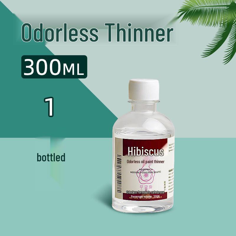 Hibiscus/Rainbow Shadow Odorless Oil Painting Turpentine - Large 250ml/500ml Cleaner & Thinner.