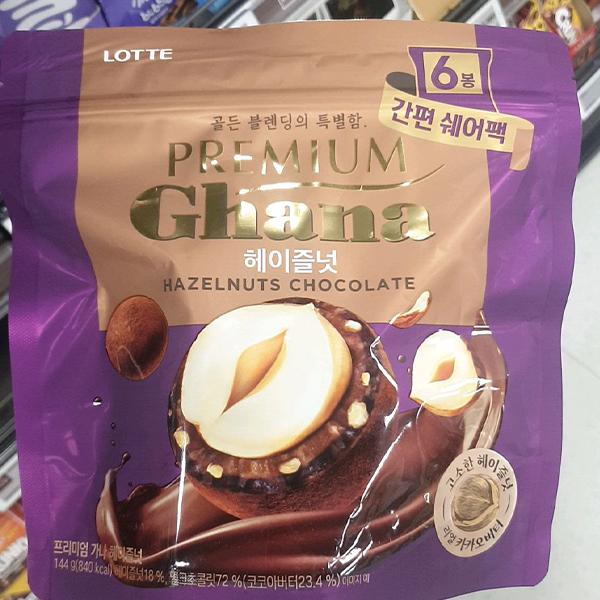 Lotte Premium Ghana Hazelnut 24g x 6pcs One thing