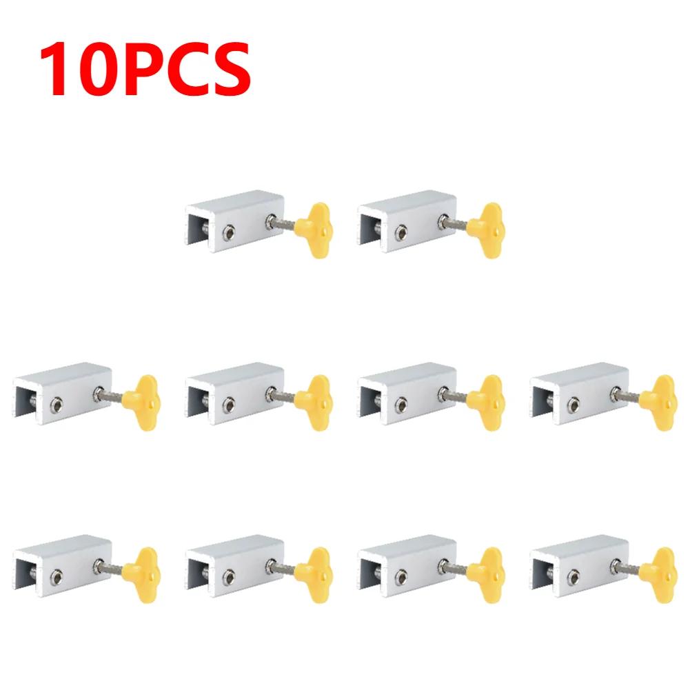 Door Window Lock Restrictor with Key Garage Door Frame Lock Adjustable Portable Security Multi-function for Bedroom and Office