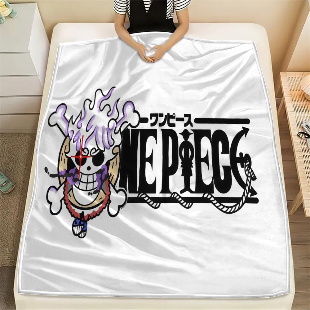 ONE PIECE Flannel Blanket Cool Print Perfect For Home Bed Sofa Chair Travel Picnic -HE18