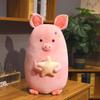 Hug Star Pink Pig Plush Toy 45-80cm pink Piggy Flat Sleeping Pillow Super Soft Hug Messgage Cushion for Girl birthday Gift