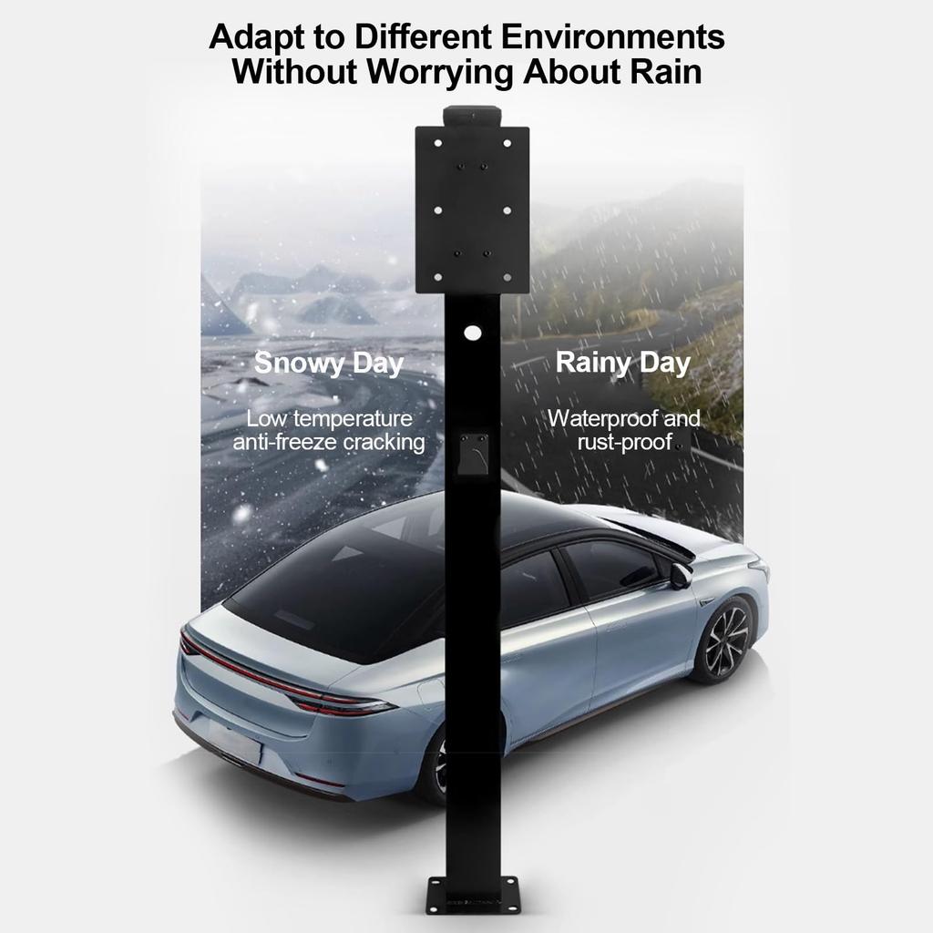 Robustní podstavec pro nabíječku EV, Venkovní stojan pro nabíječku, Nástěnný konektor