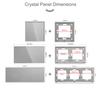 BSEED 1/2/3Gang Touch Light Switches Dimmers 1/2/3Way Function Parts Glass Front Panels EU Standard DIY Spare Parts Only Gray