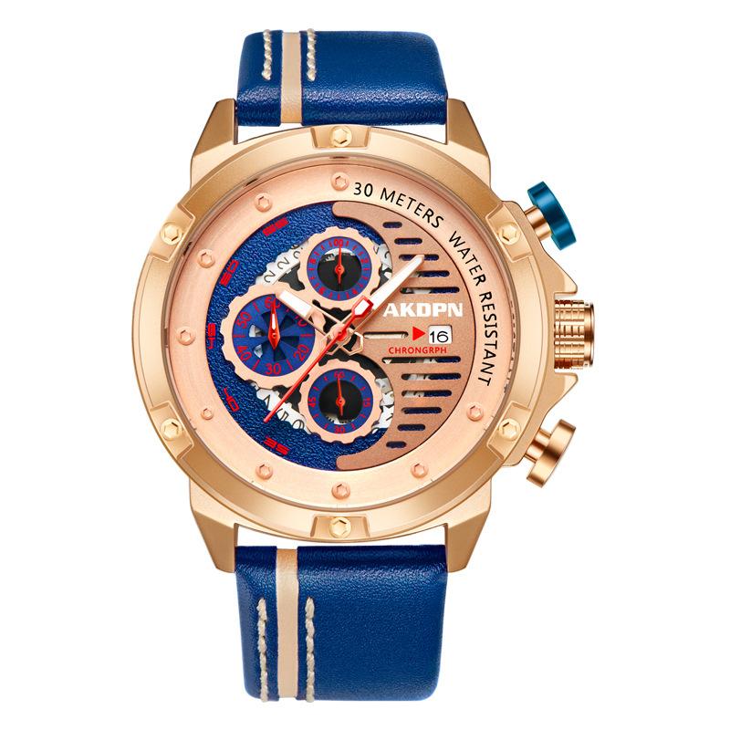 

Многофункциональные светящиеся спортивные кварцевые часы с хронографом для мужчин