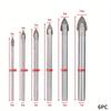 3-14mm Glasbohrer-Set Wolframkarbidspitze Keramikfliesenschneider mit 1/4" Sechskantschaft Elektrowerkzeugzubehör