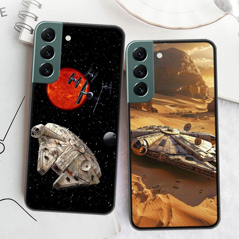 Millennium Falcon In Space Phone Case For Samsung Galaxy S22 S25 Ultra S21 S10 Plus S25Edge S20 S23 S24 FE S10E Cover Silicone S