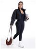 Women's Backless Seamless Ribbed Jumpsuit: Slimming Tank Bodysuit for Yoga