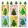6 Blätter/Set Weihnachtsbaum Geschenk Kuchen Schleife Muster Aufkleber Selbstklebende Anti-verblassen Kinder DIY Weihnachten Puzzle Aufkleber