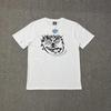25 New ADWYSD Fashion Sun Roll Print Short Sleeve Summer High Street Male and Female Couples Loose Cotton All-match T-shirt