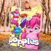 Popples Flannel Blanket Soft Warm All-Season Throw, Design for Camping, Car Travel, Hiking Sofa, Bed, Office Perfect Gift for Parties