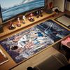 Ronald Mauspads, Große Gaming-Schreibtischmatte, Rutschfestes XXL-Mauspad für Laptop & Tablet, Mini-PC-Spielmatte mit genähten Kanten