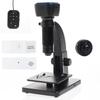 Black Biological Microscope With 5Mp Wifi Camera