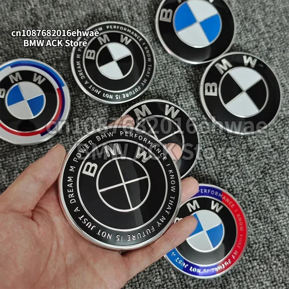 AAAXC1 82MM 74MM For BMW Front Hood Emblem Trunk Rear badge logo E46 E90 F30 F10 F20 G20 E87 E60 E63 F01 F02 G14 E83 Car Accessories