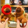 Capybara Turtle Plush Toy Cute Backpack Keychain Pendant Stuffed Animal Super Soft Doll Hanging Pendant