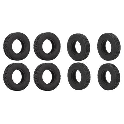 RC Tire 3.3 Inch Outer Diameter Rubber Tires Wear Resistant Wheel Tyres for 1:14 Tractor Trailor RC Truck 4Pcs
