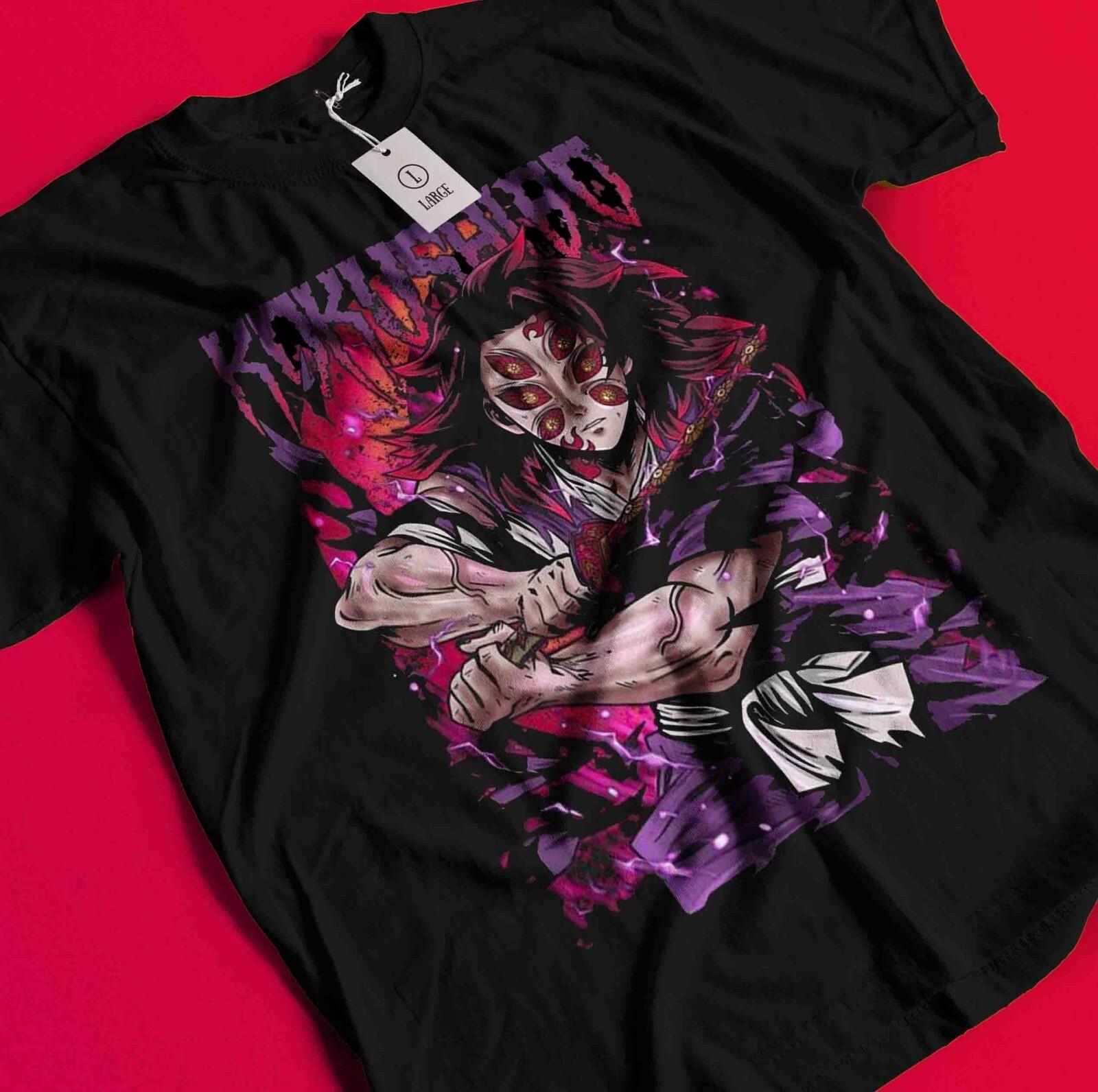 

Demon Slayer Shirt Kokushibo Upper Moon 1 Tshirt Zenitsu T-Shirt Muzan Tanjiro BB1532 L