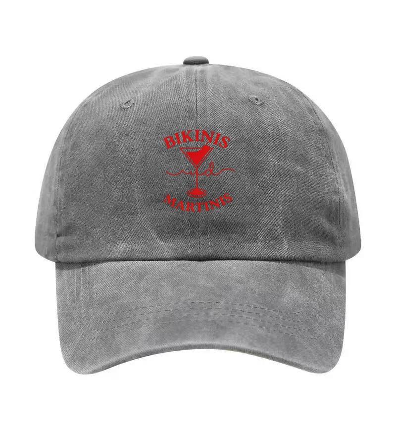 Бикини Мартини Принт Стирка Хлопок Регулируемая Бейсболка Snapback Кепка Папы Дышащая Кепка Для Гольфа Рыбалки На Открытом Воздухе Солнцезащитная Кепка