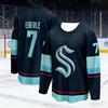2026 Best-selling Men's Sea Monster Ice Hockey Training Deep Blue Ball Jersey Moisture-Wicking 3D Print Long Sleeve Kids